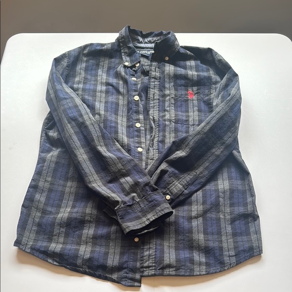 U.S. Polo Assn. Other - U.S. Polo Assn. Navy and Charcoal Plaid Shirt